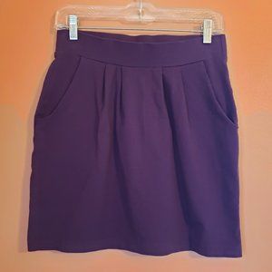 Many Belles Down Jersey Knit Mini Skirt - medium